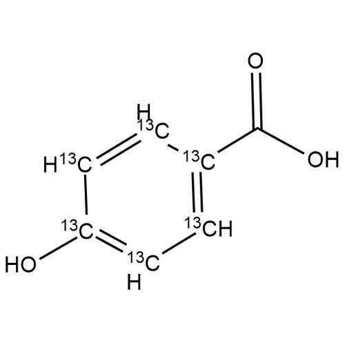 Picture of 4-Hydroxybenzoic-1,2,3,4,5,6-13C6 Acid