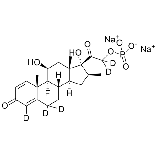 Show details for Betamethasone-4,6,6,20,20-d5 21-PhosphateDisodium Salt Picture of Betamethasone-4,6,6,20,20-d5 21-PhosphateDisodium Salt