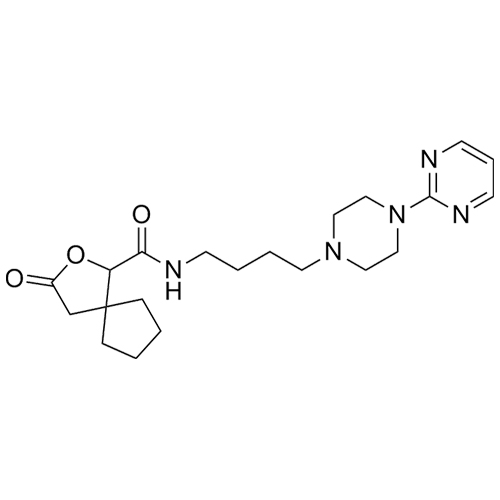 Show details for Buspirone Impurity 1 (Lactone of 6-Hydroxy Buspirone) Picture of Buspirone Impurity 1 (Lactone of 6-Hydroxy Buspirone)