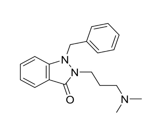 Picture of 1-Benzyl-2-(3-(dimethylamino)propyl)- 1,2-dihydro-3H -indazol-3-one