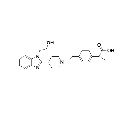 Picture of Bilastine Hydroxy Impurity