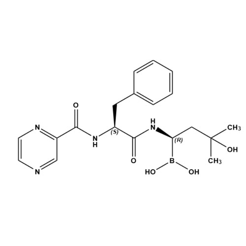 Show details for ((R)-3-Hydroxy-3-methyl-1-((S)-3-phenyl-2-(pyrazine-2-carboxamido)propanamido)butyl)boronic acid Picture of ((R)-3-Hydroxy-3-methyl-1-((S)-3-phenyl-2-(pyrazine-2-carboxamido)propanamido)butyl)boronic acid