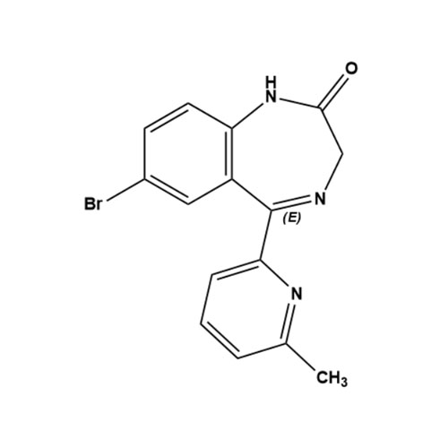 Picture of 7-Bromo-5-(6-methylpyridin-2-yl)-1,3-dihydro-1,4-benzodiazepin-2-one