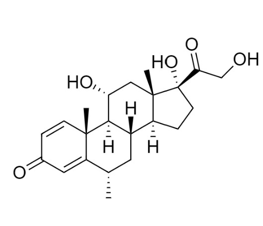 Picture of (6α,11α)-11,17,21-Trihydroxy-6-methylpregna-1,4-diene-3,20-dione