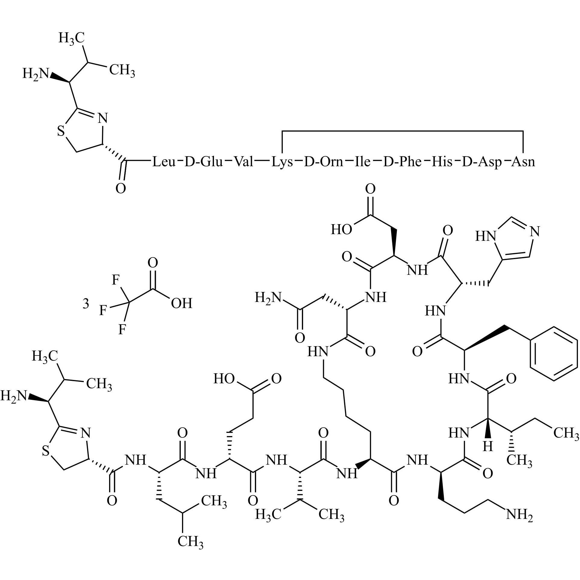 Picture of Bacitracin EP Impurity B Tritrifluoroacetate