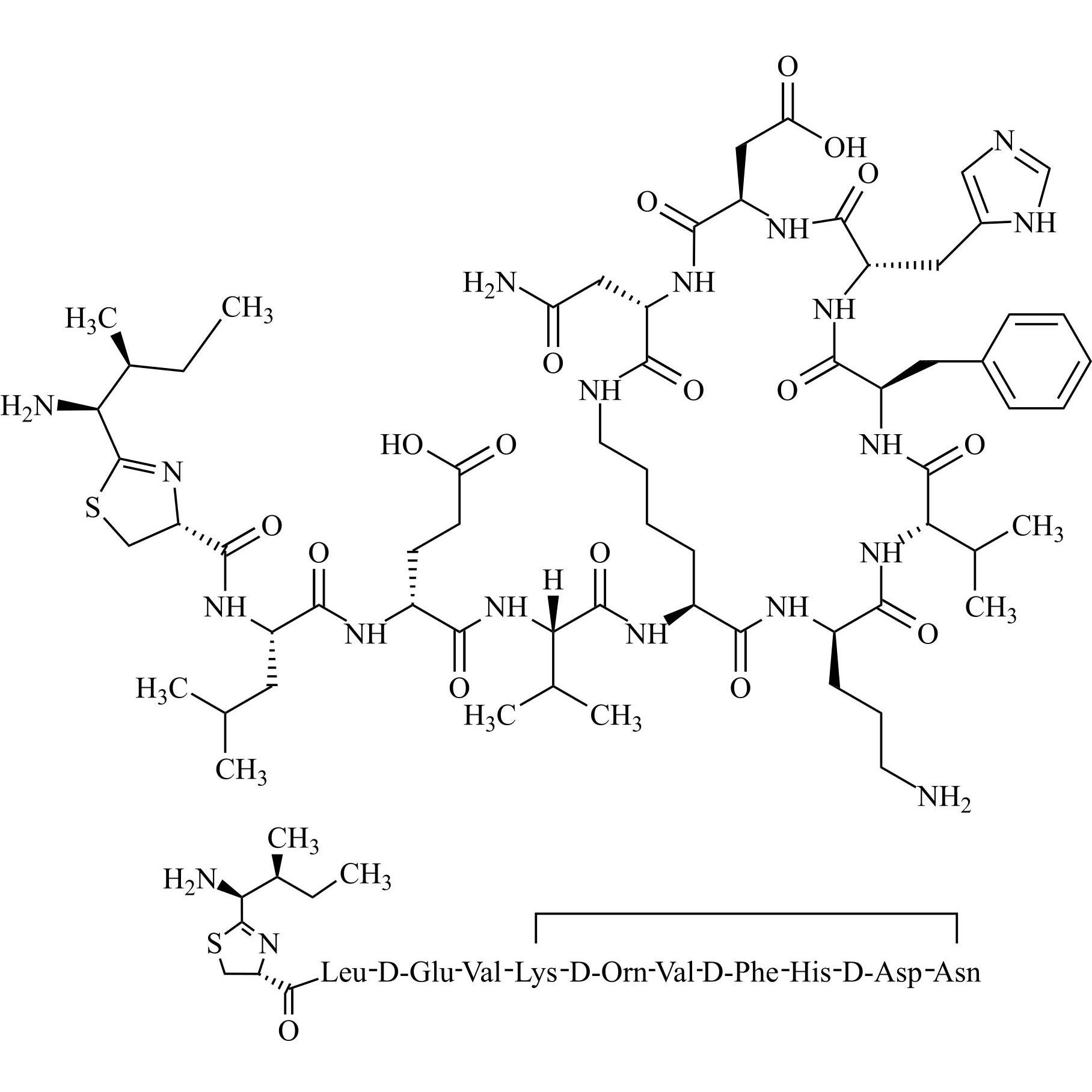 Picture of Bacitracin EP Impurity C Tritrifluoroacetate