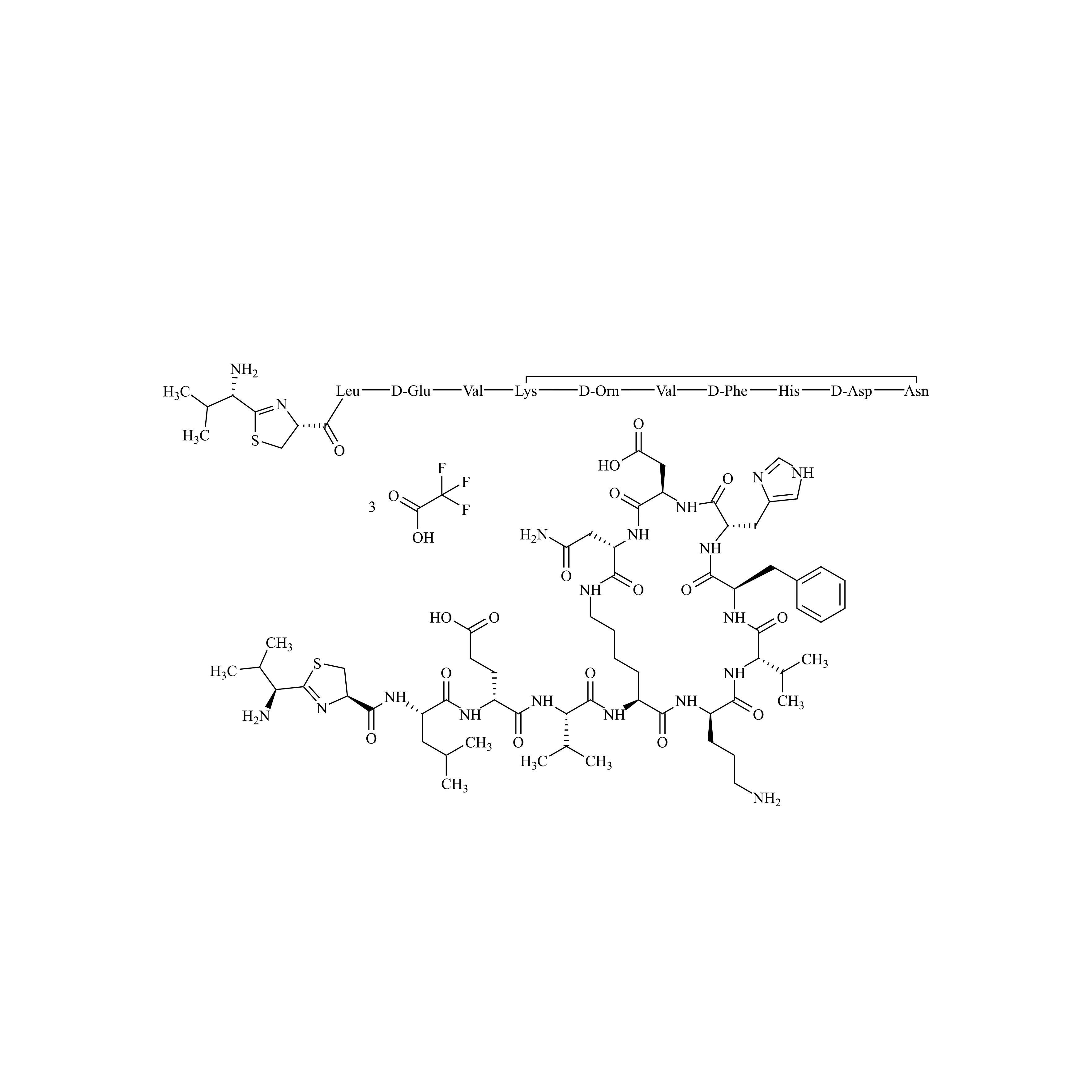 Picture of Bacitracin EP Impurity D Tritrifluoroacetate
