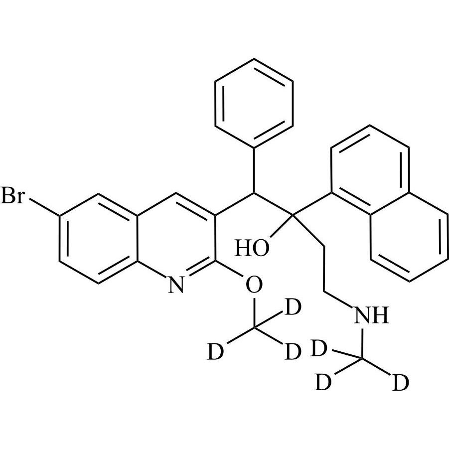 Picture of rac-N-Desmethyl Bedaquiline-d6 (Mixture of Diastereomers)