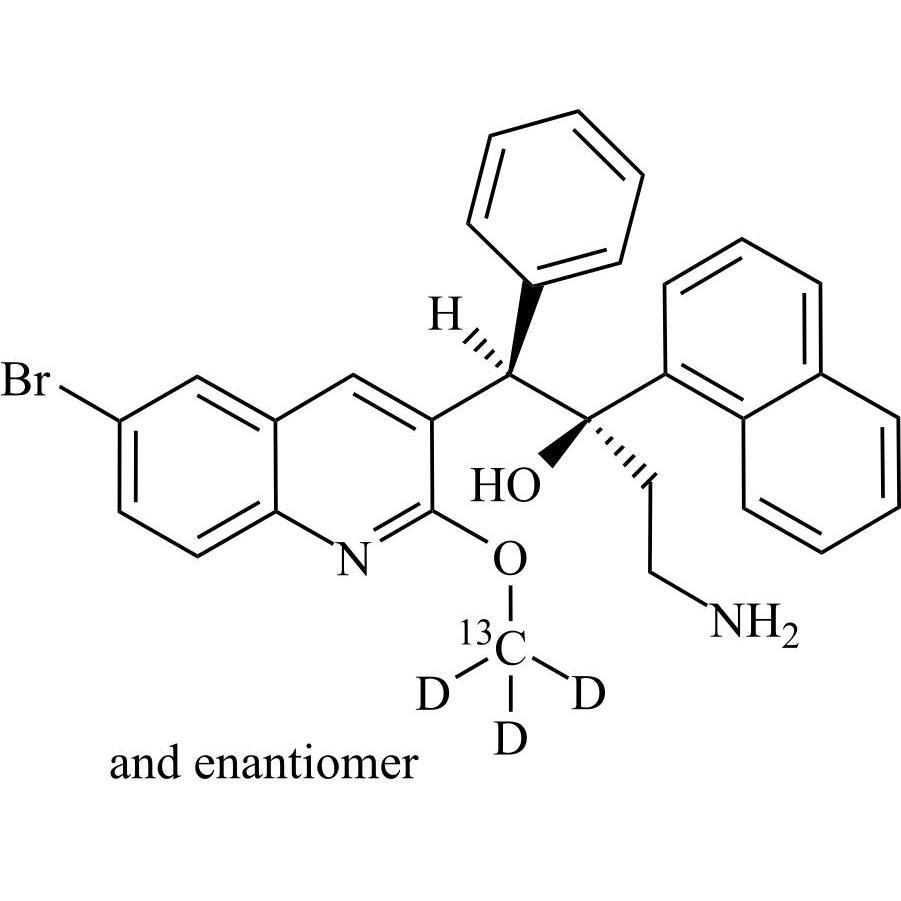 Picture of N-Didesmethyl Bedaquiline-13C-d3 (Mixture of Enantiomers)