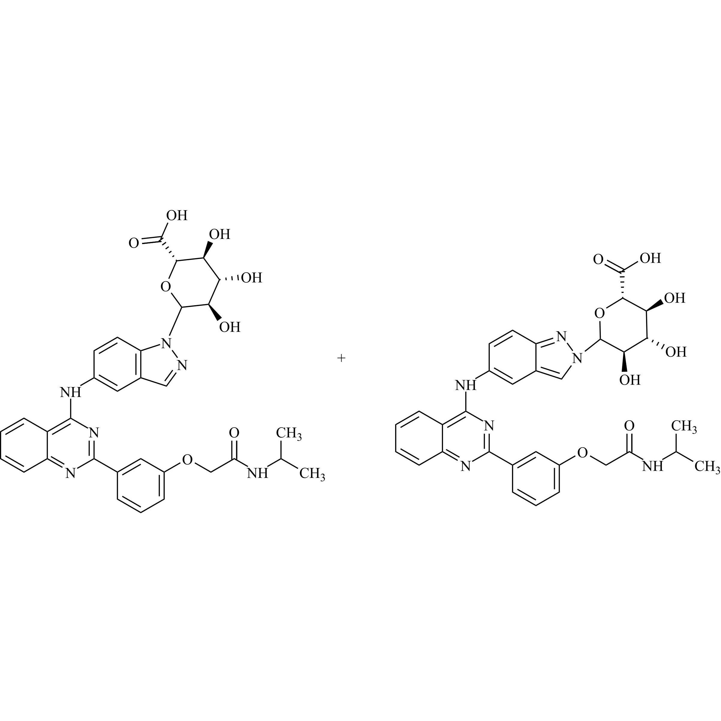 Picture of Belumosudil N-Glucuronide (N1, N2-Glucuronide Mixture)