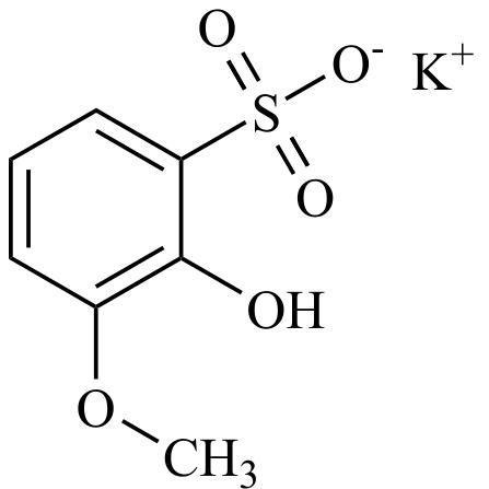 Picture of 2-Hydroxy-3-Methoxybenzenesulfonic Acid Potassium Salt