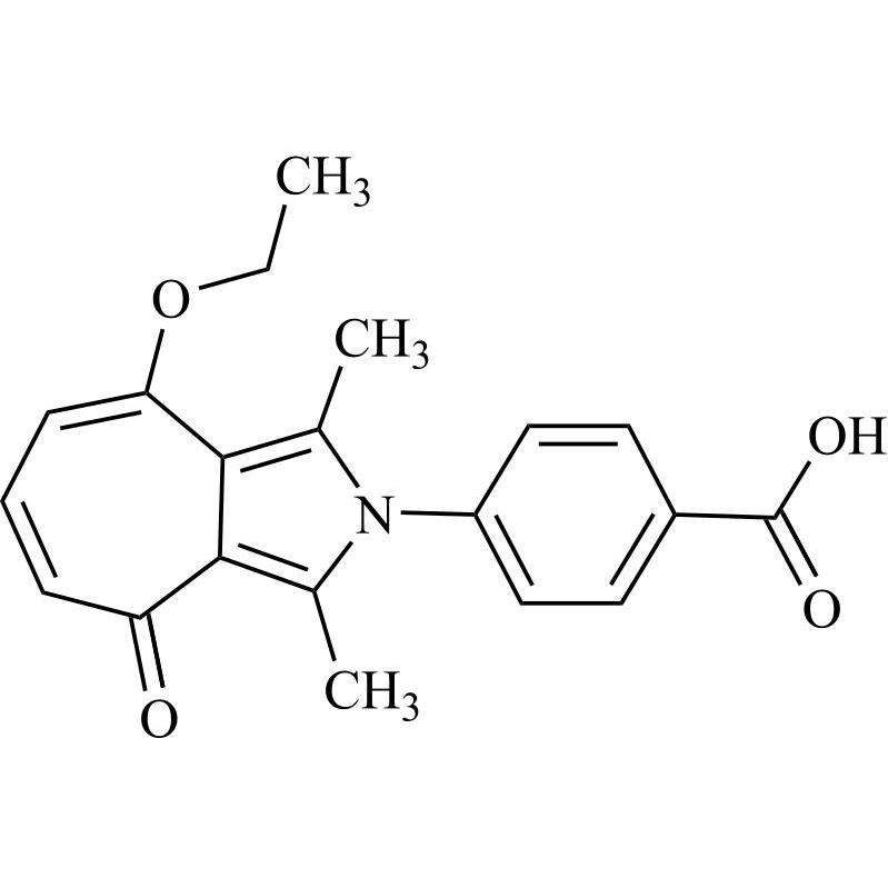 Picture of 4-(8-Ethoxy-1,3-dimethyl-4-oxocyclohepta[c]pyrrol-2(4H)-yl)benzoic acid