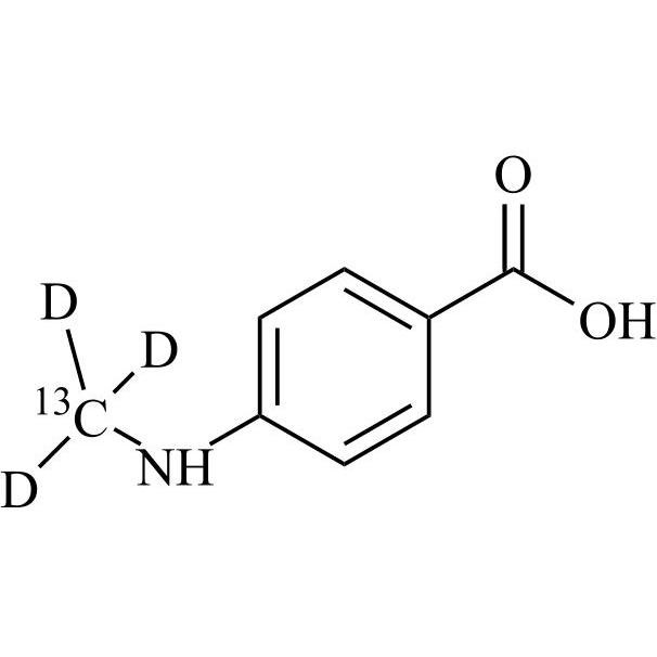 Picture of 4-(Methylamino) Benzoic Acid-13C-d3