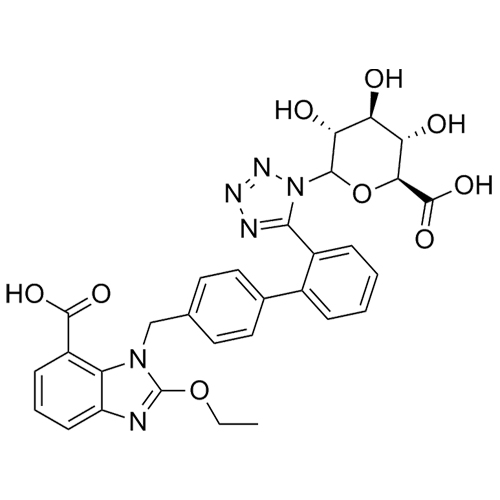 Show details for Candesartan N-glucuronide Picture of Candesartan N-glucuronide