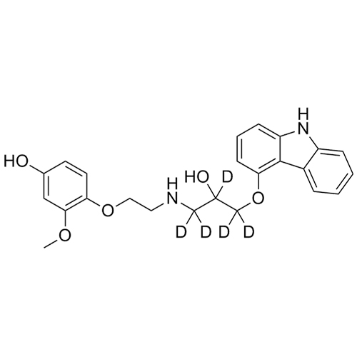 Show details for 4'-Hydroxyphenyl Carvedilol-d5 Picture of 4'-Hydroxyphenyl Carvedilol-d5