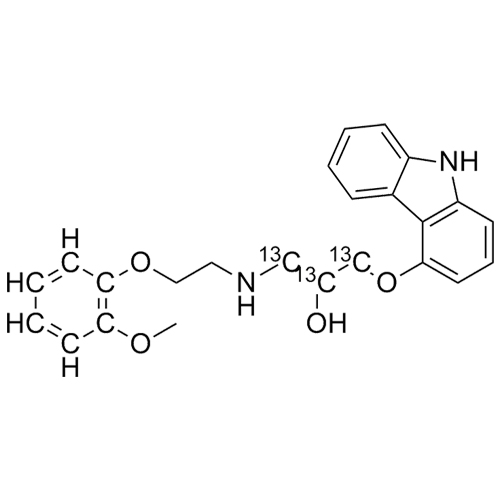 Show details for Carvedilol-13C3 Picture of Carvedilol-13C3