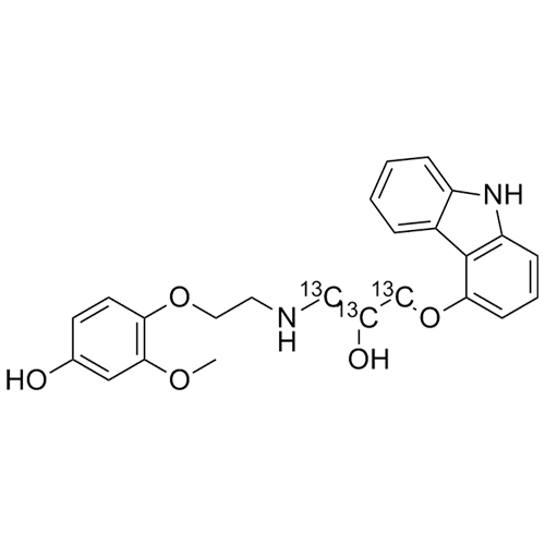 Show details for 4-Hydroxycarvedilol-13C3 Picture of 4-Hydroxycarvedilol-13C3