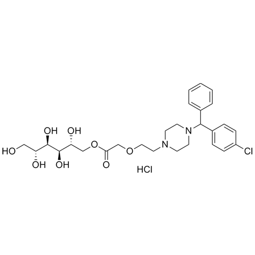Show details for Cetirizine Sorbitol Ester Impurity HCl (Mixture of Diastereomers) Picture of Cetirizine Sorbitol Ester Impurity HCl (Mixture of Diastereomers)