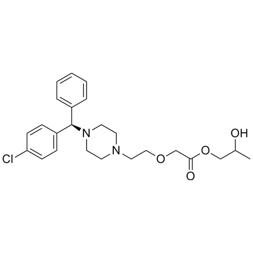 Show details for Cetirizine Impurity 11 ((R)-Cetirizine Propanediol Ester) Picture of Cetirizine Impurity 11 ((R)-Cetirizine Propanediol Ester)