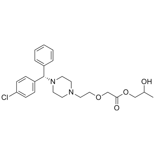 Show details for Cetirizine Impurity 12 ((S)-Cetirizine Propanediol Ester) Picture of Cetirizine Impurity 12 ((S)-Cetirizine Propanediol Ester)