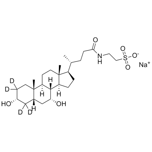 Show details for Taurochenodeoxycholic-2,2,4,4-D4 Acid Sodium Salt Picture of Taurochenodeoxycholic-2,2,4,4-D4 Acid Sodium Salt