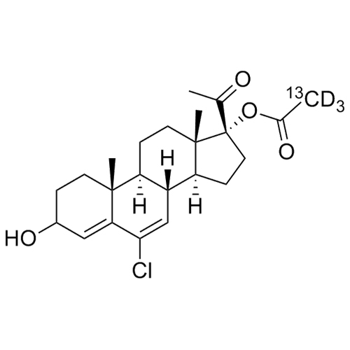 Picture of 3-Hydroxy Chlormadinone Acetate-13C-d3