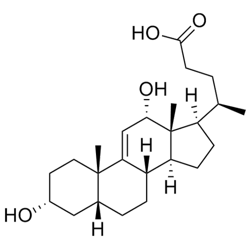 Picture of 3-alpha,12-alpha-Dihydroxy-5-beta-chol-9(11)-enic Acid