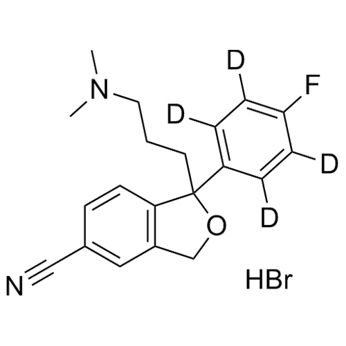 Show details for Didesmethyl citalopram-d4.HBr Picture of Didesmethyl citalopram-d4.HBr