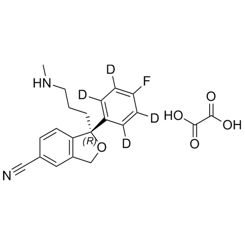 Show details for (R)-Desmethyl Citalopram-d4 Oxalate Picture of (R)-Desmethyl Citalopram-d4 Oxalate