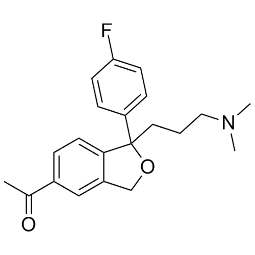 Show details for Citalopram acetyl impurity Picture of Citalopram acetyl impurity