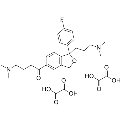 Show details for Citalopram Dimethylaminobutanone Di-Oxalate Picture of Citalopram Dimethylaminobutanone Di-Oxalate