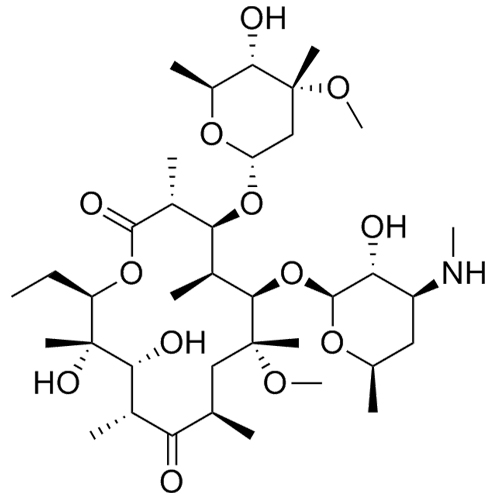 Picture of Clarithromycin EP Impurity D (N-Desmethyl Clarithromycin)