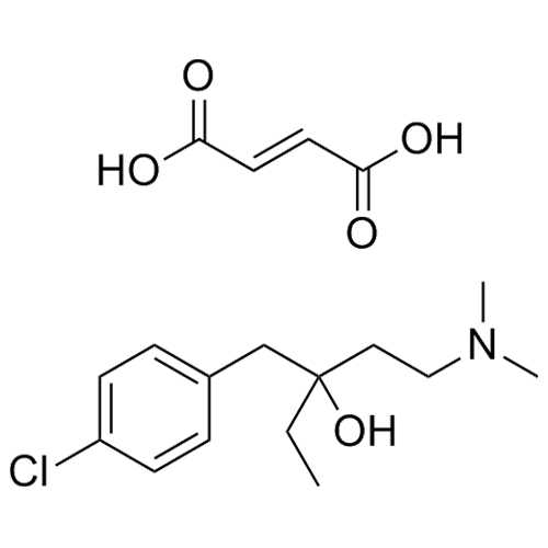 Picture of 3-(4-chlorobenzyl)-1-(dimethylamino)pentan-3-ol fumarate