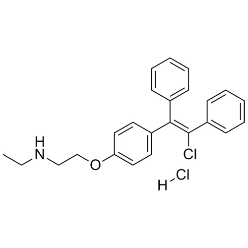 Show details for N-Desethyl Clomiphene HCl (Mixture of Z and E Isomers) Picture of N-Desethyl Clomiphene HCl (Mixture of Z and E Isomers)