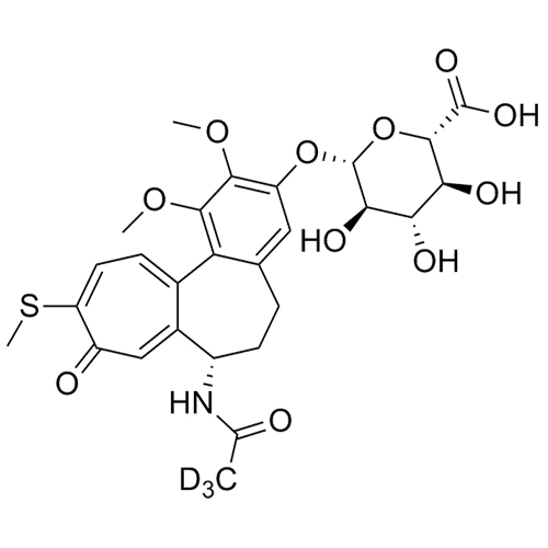 Show details for 3-Demethyl-Thiocolchicine-d3-3-O-Glucuronide Picture of 3-Demethyl-Thiocolchicine-d3-3-O-Glucuronide