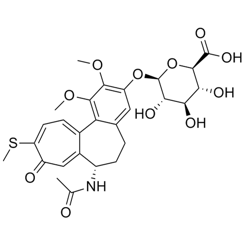 Show details for 3-Demethyl Thiocolchicine 3-O-beta-D-Glucuronide Picture of 3-Demethyl Thiocolchicine 3-O-beta-D-Glucuronide