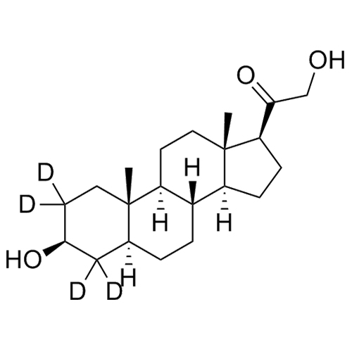 Picture of 3-beta,5-alfa-Tetrahydrodeoxycorticosterone-d4