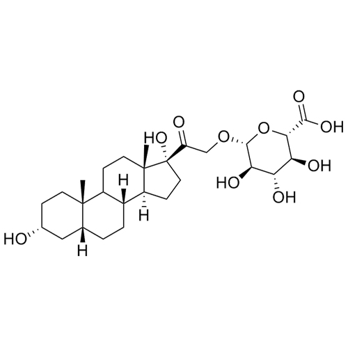 Show details for Tetrahydro-11-deoxy Cortisol 21-O-beta-D-Glucuronide Picture of Tetrahydro-11-deoxy Cortisol 21-O-beta-D-Glucuronide