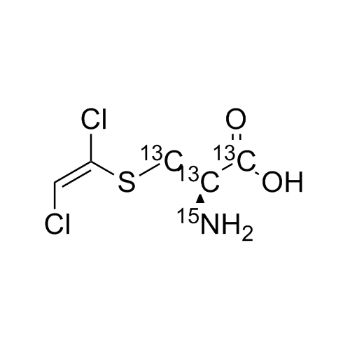 Show details for S-(1,2-Dichlorovinyl)-Cysteine-13C3-15N Picture of S-(1,2-Dichlorovinyl)-Cysteine-13C3-15N
