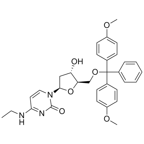 Picture of 5’-O-[Bis(4-methoxyphenyl)phenylmethyl]-2’-deoxy-N-ethylcytidine