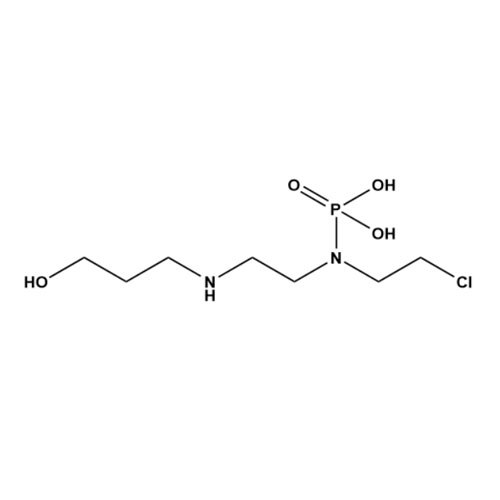 Picture of (2-Chloroethyl)(2-((3-hydroxypropyl)amino)ethyl)phosphoramidic Acid