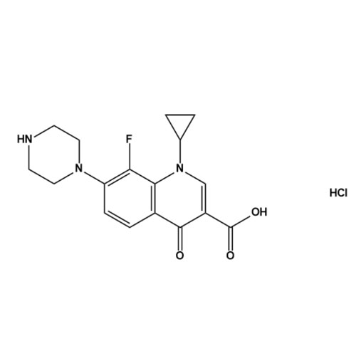 Show details for 6-Desfluoro 8-Fluoro Ciprofloxacin Impurity HCl Picture of 6-Desfluoro 8-Fluoro Ciprofloxacin Impurity HCl