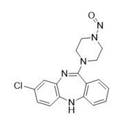 Picture of N-Nitroso Desmethyl Clozapine impurity