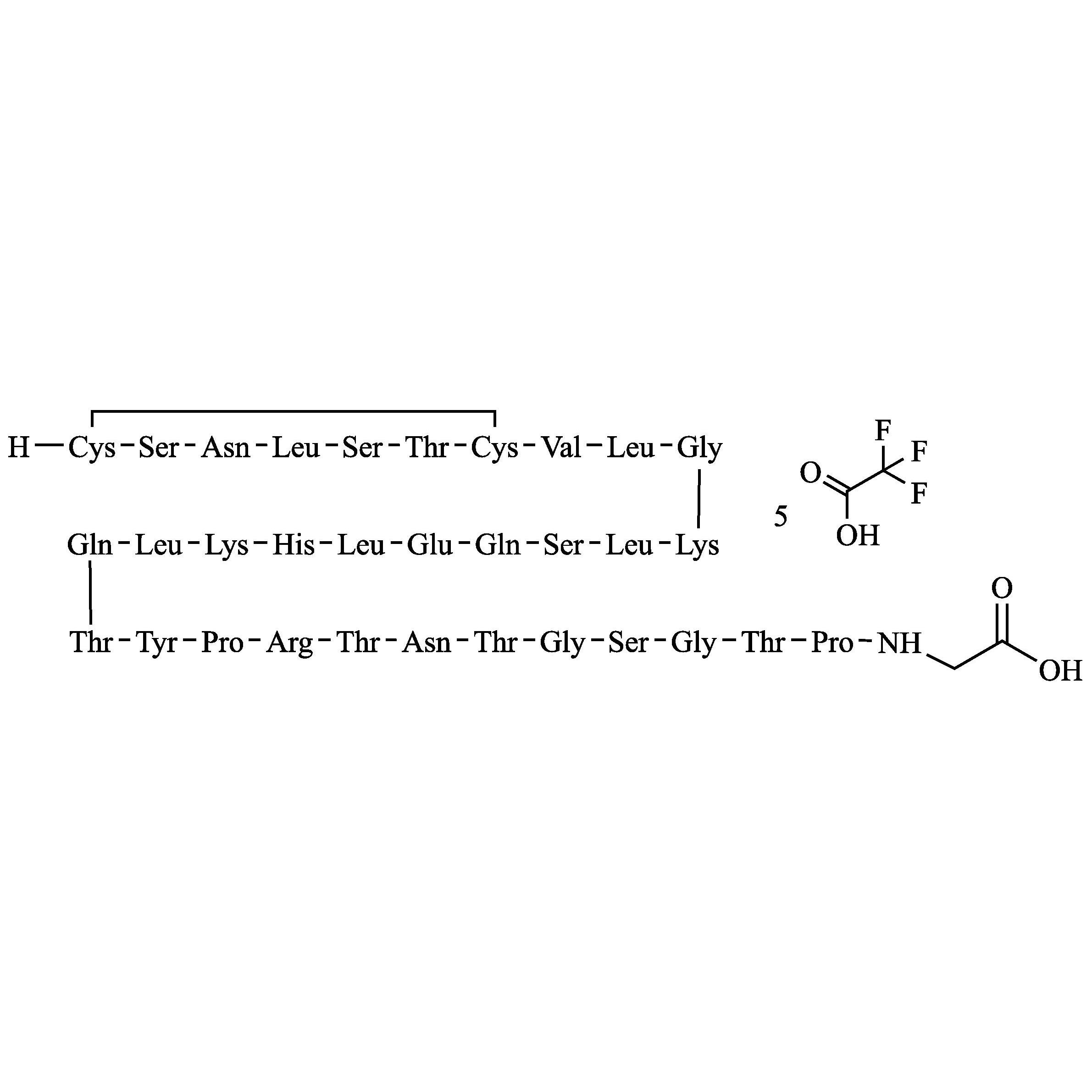 Picture of Calcitonin (Salmon) EP Impurity E Pentatrifluoroacetate (Calcitonin Salmon USP Related Compound B Pentatrifluoroacetate)