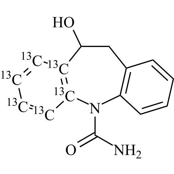 Picture of 10,11-Dihydro-10-hydroxycarbamazepine-13C6