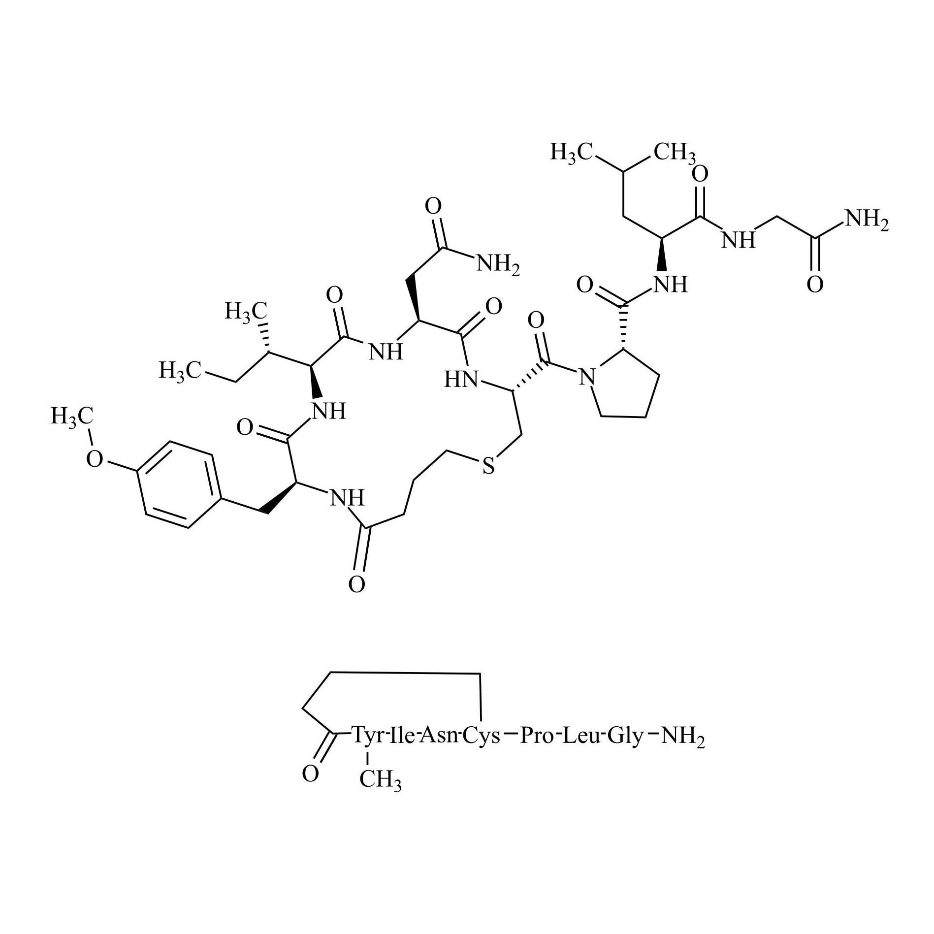 Show details for des-Gln3-Carbetocin Picture of des-Gln3-Carbetocin