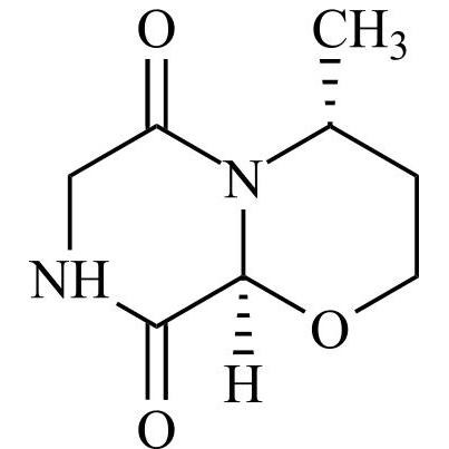 Picture of (4R)-Tetrahydro-4-Methyl-2H,6H-Pyrazino[2,1-b][1,3]oxazine-6,9(9aH)-Dione