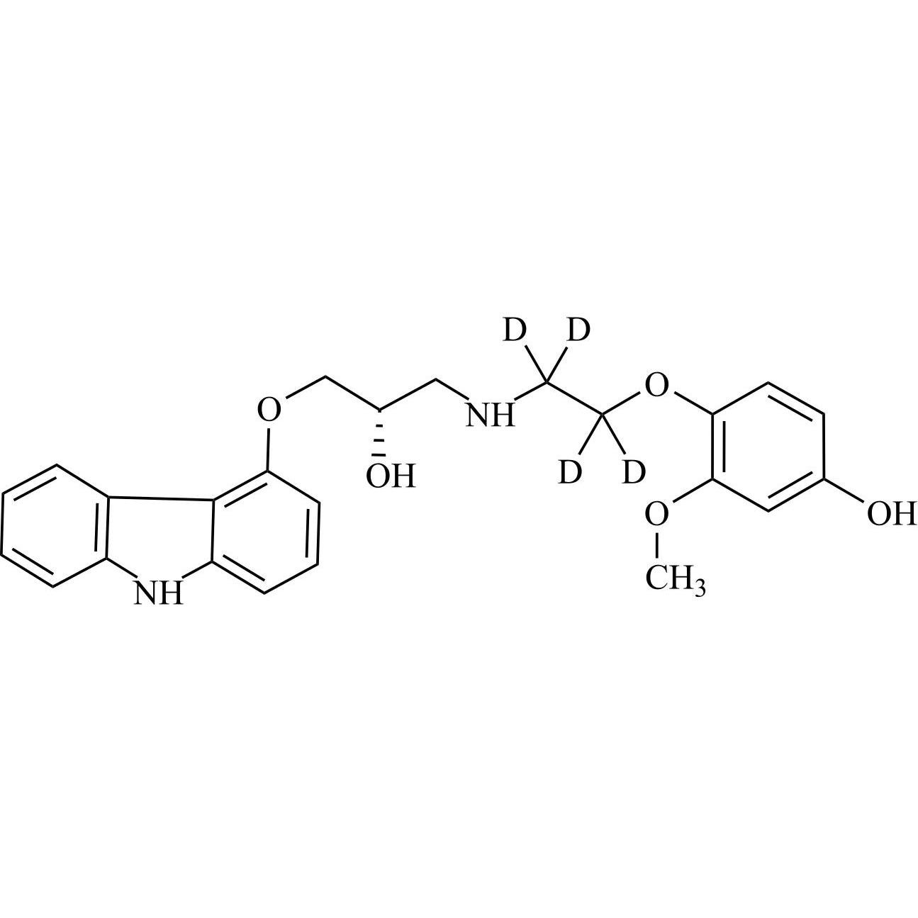 Show details for (S)-(+)-4’-Hydroxyphenyl Carvedilol-d4 Picture of (S)-(+)-4’-Hydroxyphenyl Carvedilol-d4