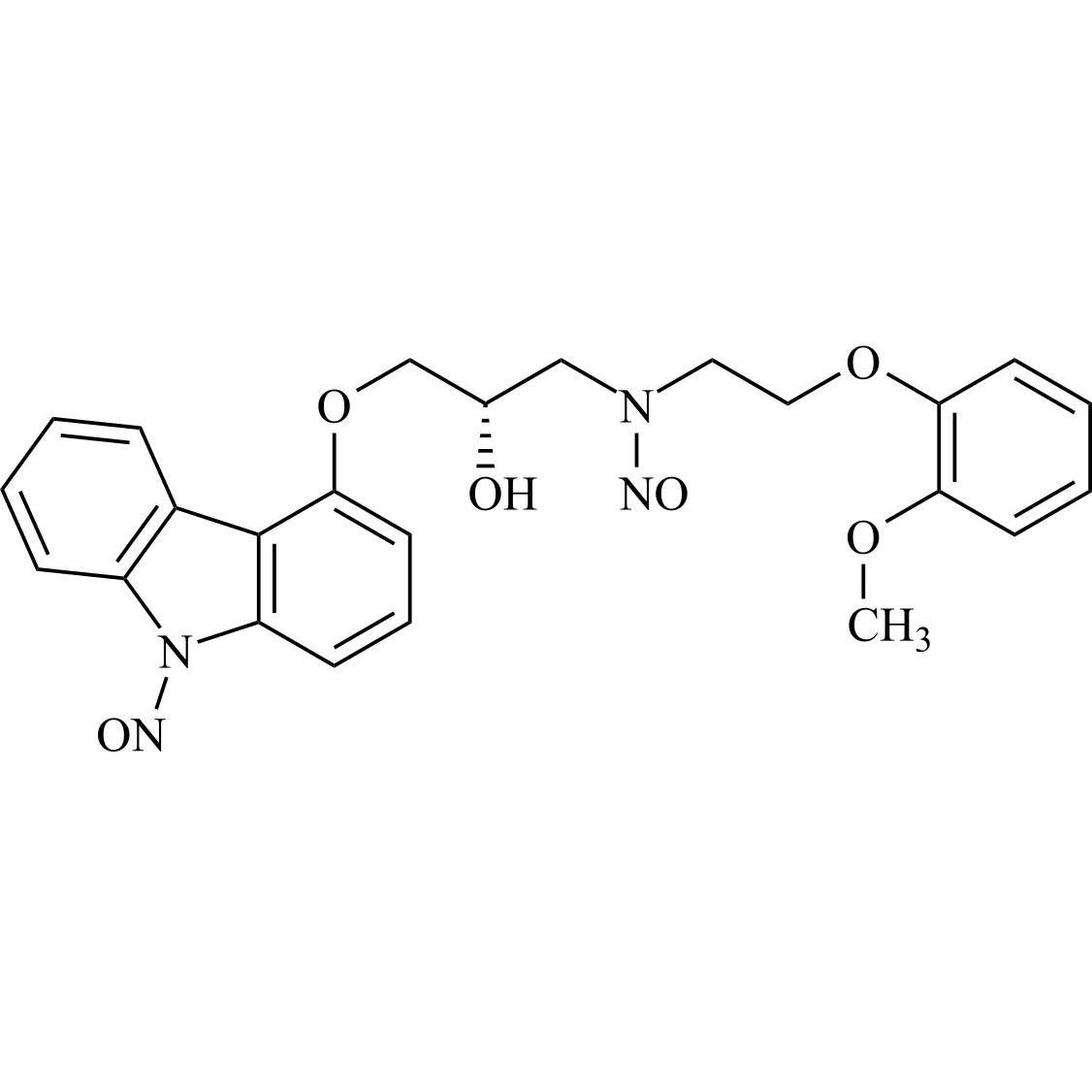 Show details for N1,N2-Dinitroso (S)-Carvedilol Picture of N1,N2-Dinitroso (S)-Carvedilol
