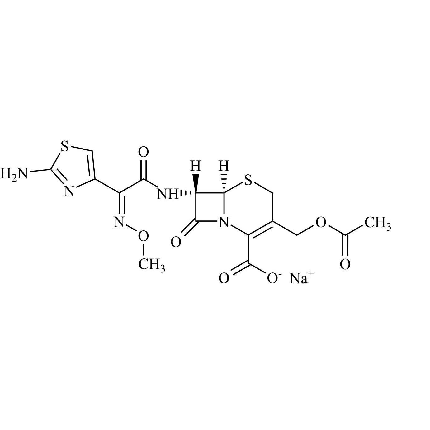 Picture of Cefotaxime Impurity 9 Sodium Salt